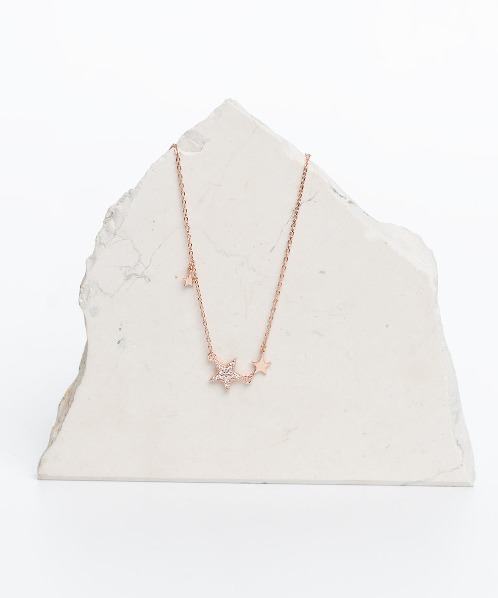 STAR NECKLACE (ROSE GOLD)